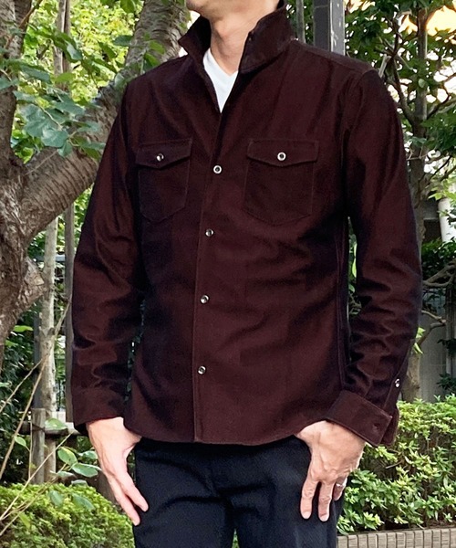 HIDEAWAYS NICOLE（ハイダウェイニコル）の「フロッキープリントシャツ（シャツ/ブラウス・メンズ・ホワイト系その他/ボルドー/ホワイト系その他2・X-LARGE/MEDIUM/LARGE）」の3枚目の写真