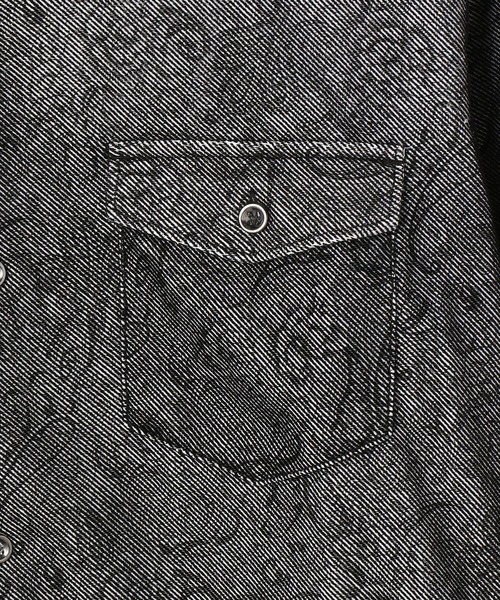 HIDEAWAYS NICOLE（ハイダウェイニコル）の「フロッキープリントシャツ（シャツ/ブラウス・メンズ・ホワイト系その他/ボルドー/ホワイト系その他2・X-LARGE/MEDIUM/LARGE）」の10枚目の写真