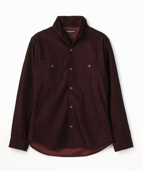 HIDEAWAYS NICOLE（ハイダウェイニコル）の「フロッキープリントシャツ（シャツ/ブラウス・メンズ・ホワイト系その他/ボルドー/ホワイト系その他2・X-LARGE/MEDIUM/LARGE）」の15枚目の写真