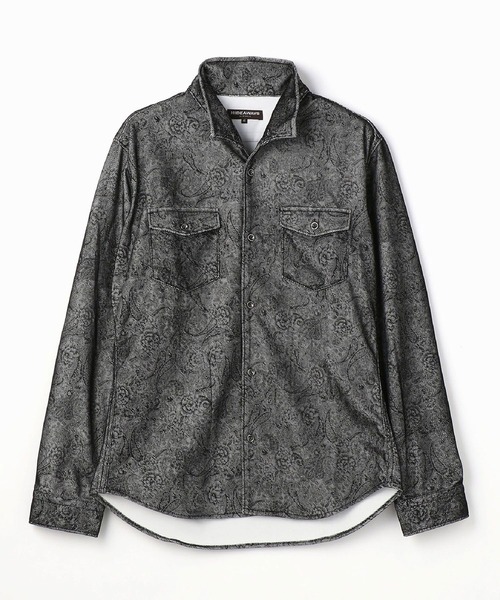 HIDEAWAYS NICOLE（ハイダウェイニコル）の「フロッキープリントシャツ（シャツ/ブラウス・メンズ・ホワイト系その他/ボルドー/ホワイト系その他2・X-LARGE/MEDIUM/LARGE）」の17枚目の写真