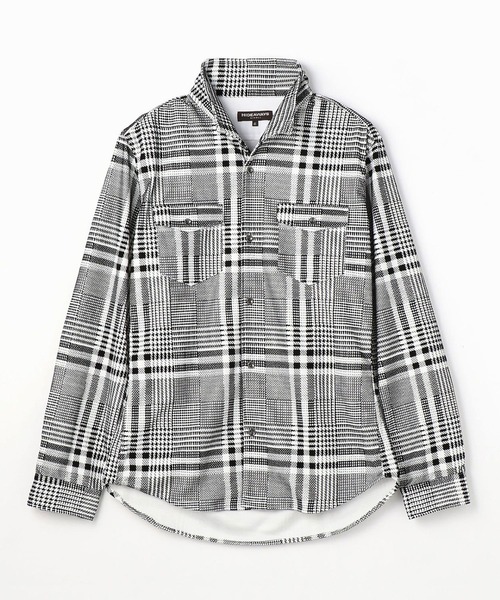 HIDEAWAYS NICOLE（ハイダウェイニコル）の「フロッキープリントシャツ（シャツ/ブラウス・メンズ・ホワイト系その他/ボルドー/ホワイト系その他2・X-LARGE/MEDIUM/LARGE）」の16枚目の写真