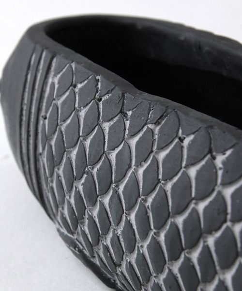 SPICE OF LIFE（スパイス オブ ライフ）の「フィッシュプランター Sサイズ（フラワーベース・レディース・ブラック/グレー・ONE SIZE）」の21枚目の写真