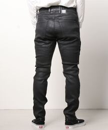 G-STARデニム製サイの置物 黒い台座付き セール】vintage make curved leg 3D suspender denim / ヴィンテージ