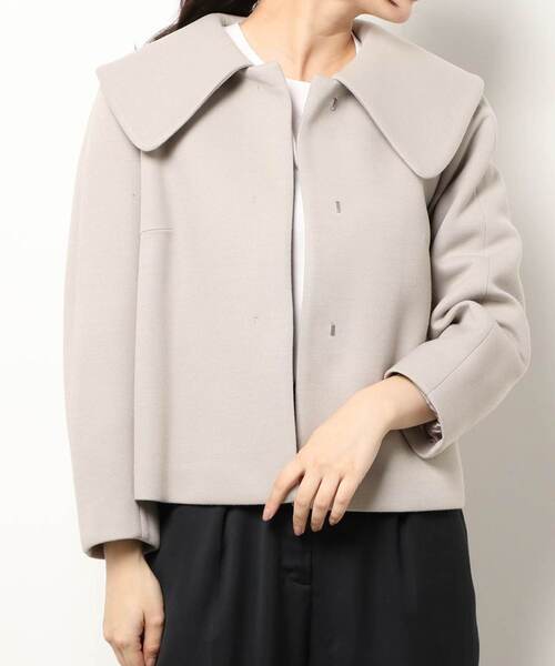 Tiara（ティアラ）の「2WAYショートジャケット（その他アウター・レディース・ブラック/グレイッシュベージュ・FREE）」の10枚目の写真