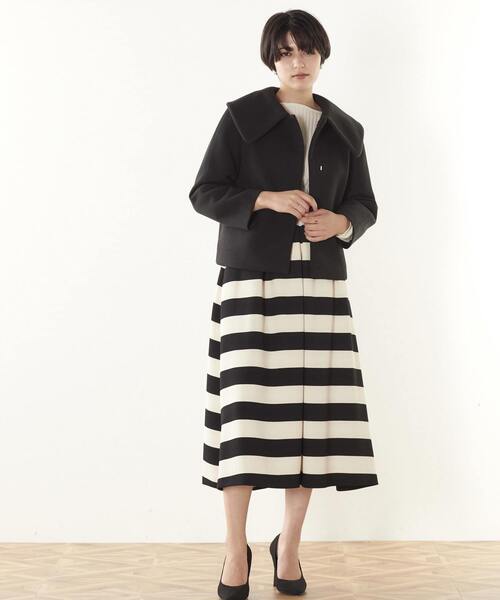 Tiara（ティアラ）の「2WAYショートジャケット（その他アウター・レディース・ブラック/グレイッシュベージュ・FREE）」の12枚目の写真