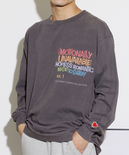 Emotionally トップス Tシャツ カットソー Unavailable エモーショナリー アンアベイラブル Ls Tee オーバーサイズ Tシャツ カットソー Rooptokyo ループトウキョウ のtシャツ カットソー Emotionally Hp Rooptokyo ループトウキョウ のファッション