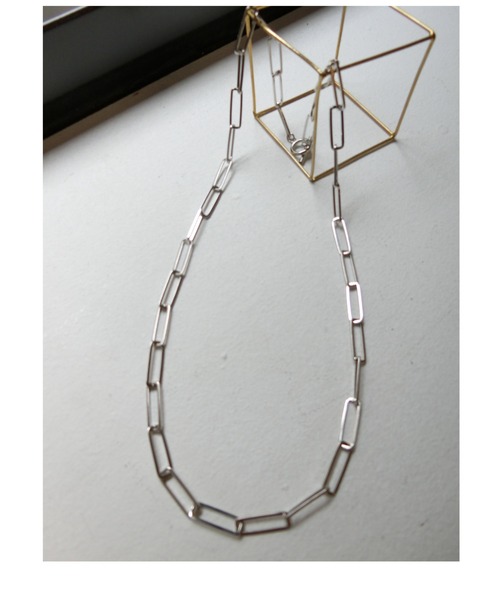 ulu(ウル)の「Square design chain Necklace(ネックレス・レディース・シルバー・FREE)」の1枚目の写真