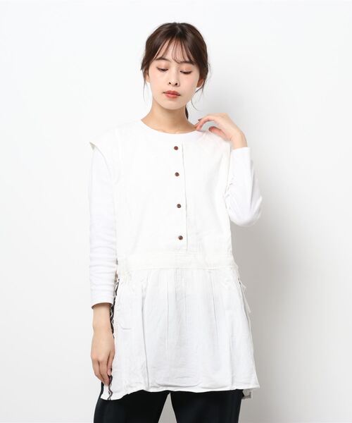 チャイハネ(チャイハネ)の「【チャイハネ】キリム柄刺繍コーデュロイベスト(ベスト・レディース・ホワイト/パープル/ブラウン・FREE)」の14枚目の写真