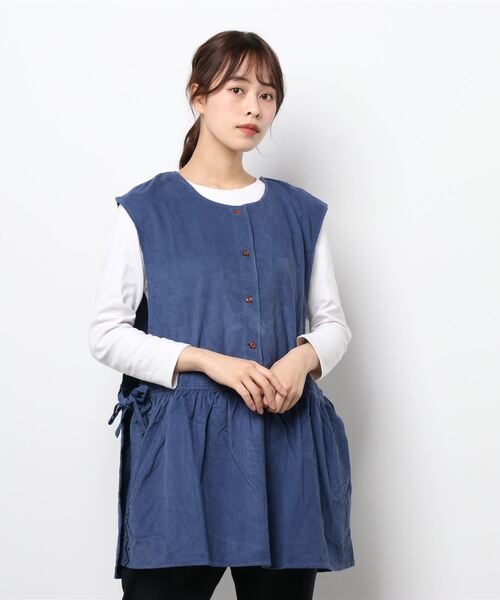 チャイハネ(チャイハネ)の「【チャイハネ】キリム柄刺繍コーデュロイベスト(ベスト・レディース・ホワイト/パープル/ブラウン・FREE)」の8枚目の写真