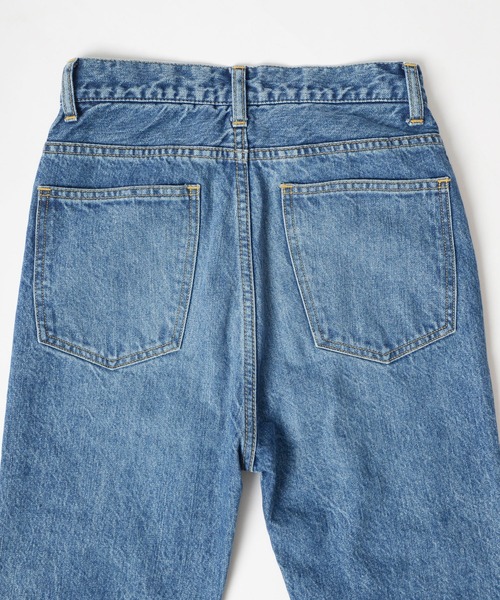 HOLIDAY（ホリデイ）の「HIGH WAIST BELL-BOTTOM DENIM PANTS ハイウエストベルボトムデニムパンツ［ショート丈］（デニムパンツ・レディース・インディゴブルー・2/0/4）」の7枚目の写真