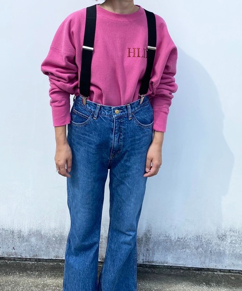 HOLIDAY（ホリデイ）の「HIGH WAIST BELL-BOTTOM DENIM PANTS ハイウエストベルボトムデニムパンツ［ショート丈］（デニムパンツ・レディース・インディゴブルー・2/0/4）」の11枚目の写真