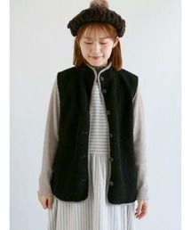 Samansa Mos2 | 35thリバーシブルボアベスト(ベスト)