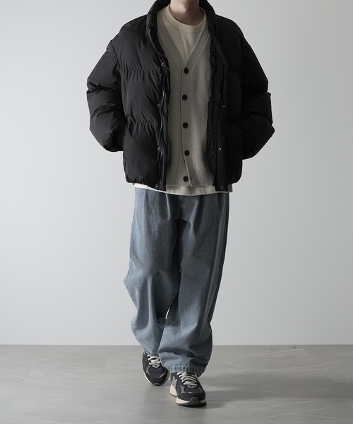 RUUBON（ルーボン）の「【RUUBON】relax wide denim pants / リラックス ワイドデニムパンツ（デニムパンツ・メンズ・サックスブルー/インディゴブルー/ブルー系その他/グレー/ダークネイビー/ライトグレー・S/M/L/XS）」の13枚目の写真