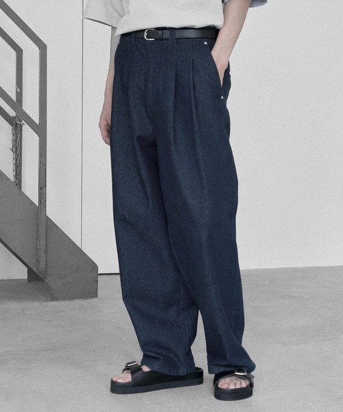 RUUBON】relax wide denim pants / リラックス ワイドデニム