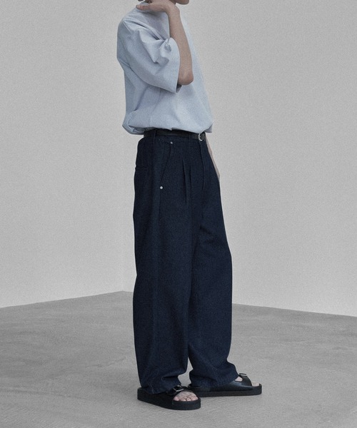 RUUBON】relax wide denim pants / リラックス ワイドデニム