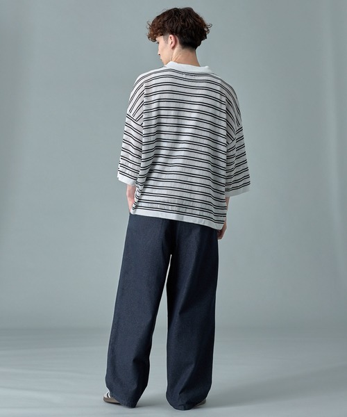 RUUBON】relax wide denim pants / リラックス ワイドデニム