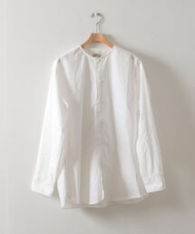 GLOSTER | 【GLOSTER/グロスター】ノーカラーシャツ バンドカラーシャツ(シャツ/ブラウス)