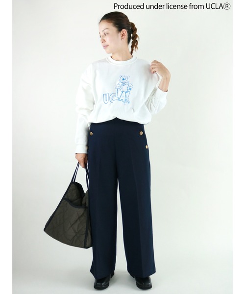 Lugnoncure（ルノンキュール）の「【コラボ】カレッジコラボプリントスウェット（スウェット・レディース・オフホワイト/グリーン/ボルドー・ﾌﾘ-）」の7枚目の写真