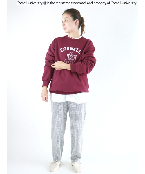 Lugnoncure（ルノンキュール）の「【コラボ】カレッジコラボプリントスウェット（スウェット・レディース・オフホワイト/グリーン/ボルドー・ﾌﾘ-）」の13枚目の写真