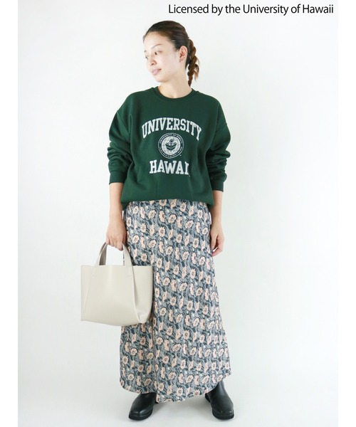 Lugnoncure（ルノンキュール）の「【コラボ】カレッジコラボプリントスウェット（スウェット・レディース・オフホワイト/グリーン/ボルドー・ﾌﾘ-）」の18枚目の写真