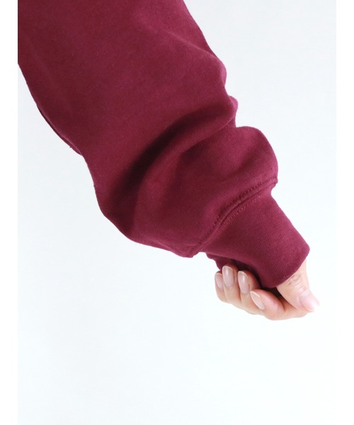 Lugnoncure（ルノンキュール）の「【コラボ】カレッジコラボプリントスウェット（スウェット・レディース・オフホワイト/グリーン/ボルドー・ﾌﾘ-）」の5枚目の写真