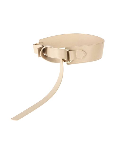 ELENDEEK（エレンディーク）の「アシメタイベルト（ベルト・レディース・ブラック/ベージュ・FREE）」の2枚目の写真