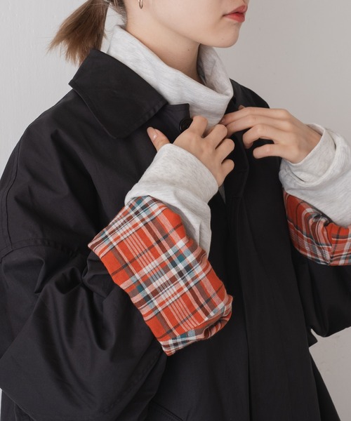 WHIMSIC（ウィムジック）の「【WHIMSIC】ロングスリーブタートルネックTシャツ（Tシャツ/カットソー・レディース・ブラック/グレー/ホワイト・FREE）」の3枚目の写真