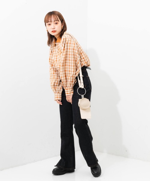 nemne store(ネンネストア)の「ポロ風チェックプルオーバー(シャツ/ブラウス・レディース・ベージュ系その他/グリーン系その他・フリー)」の11枚目の写真