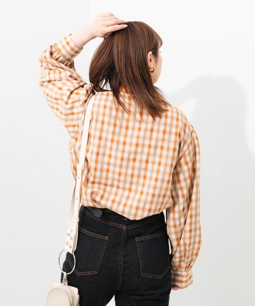 nemne store(ネンネストア)の「ポロ風チェックプルオーバー(シャツ/ブラウス・レディース・ベージュ系その他/グリーン系その他・フリー)」の8枚目の写真