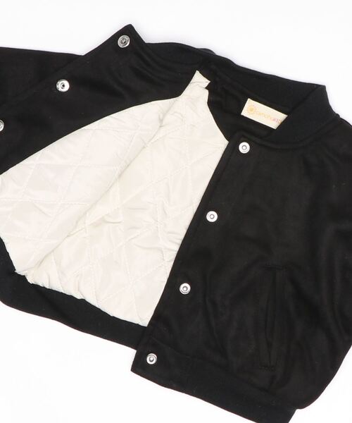 aimoha(アイモハ)の「【aimoha-KIDS-】【新作】 子供服 スエード風中綿ブルゾン(ブルゾン・キッズ・イエロー/ブラック・110/130/100/140/80/90/120)」の4枚目の写真