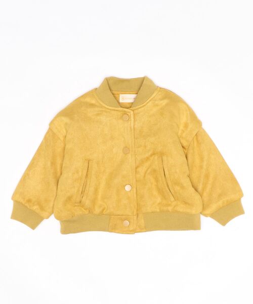 aimoha(アイモハ)の「【aimoha-KIDS-】【新作】 子供服 スエード風中綿ブルゾン(ブルゾン・キッズ・イエロー/ブラック・110/130/100/140/80/90/120)」の8枚目の写真