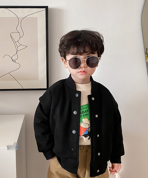 aimoha(アイモハ)の「【aimoha-KIDS-】【新作】 子供服 スエード風中綿ブルゾン(ブルゾン・キッズ・イエロー/ブラック・110/130/100/140/80/90/120)」の12枚目の写真