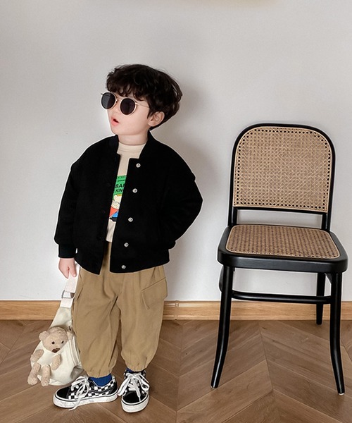 aimoha(アイモハ)の「【aimoha-KIDS-】【新作】 子供服 スエード風中綿ブルゾン(ブルゾン・キッズ・イエロー/ブラック・110/130/100/140/80/90/120)」の6枚目の写真