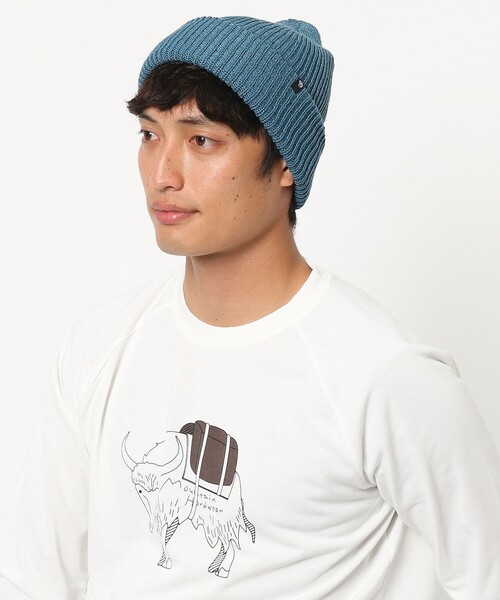 MOUNTAIN HARDWEAR(マウンテンハードウェアー)の「【Mountain Hardwear】ローンパインビーニー(ニットキャップ/ビーニー・メンズ・ブラック/ブルー/ベージュ/ブルー系その他・ONE SIZE)」の3枚目の写真