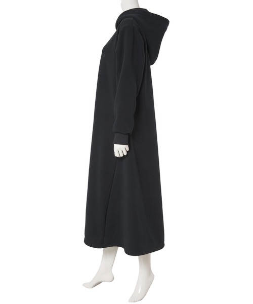 fifth（フィフス）の「裏起毛Aラインパーカーワンピース（ワンピース・レディース・ブラック/グレー/モカ/スモークピンク・SMALL/MEDIUM）」の7枚目の写真