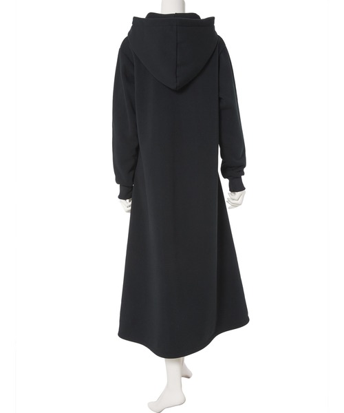 fifth（フィフス）の「裏起毛Aラインパーカーワンピース（ワンピース・レディース・ブラック/グレー/モカ/スモークピンク・SMALL/MEDIUM）」の8枚目の写真