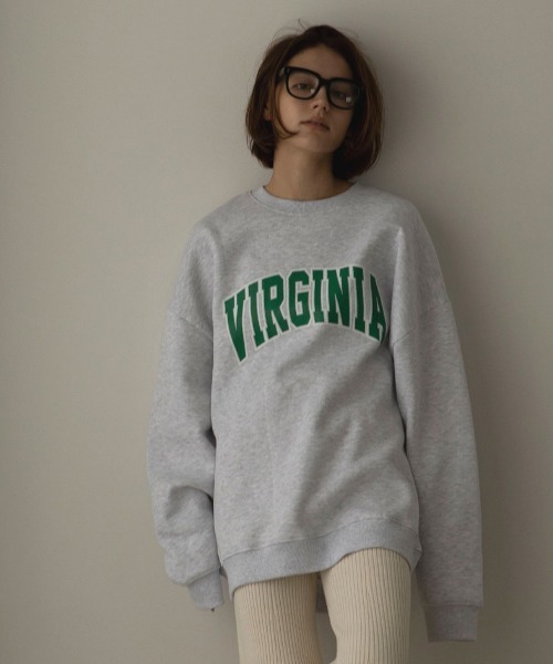 marjour(マージュール)の「VIRGINIA SWEAT(スウェット・レディース・ネイビー/オートミール・M)」の2枚目の写真