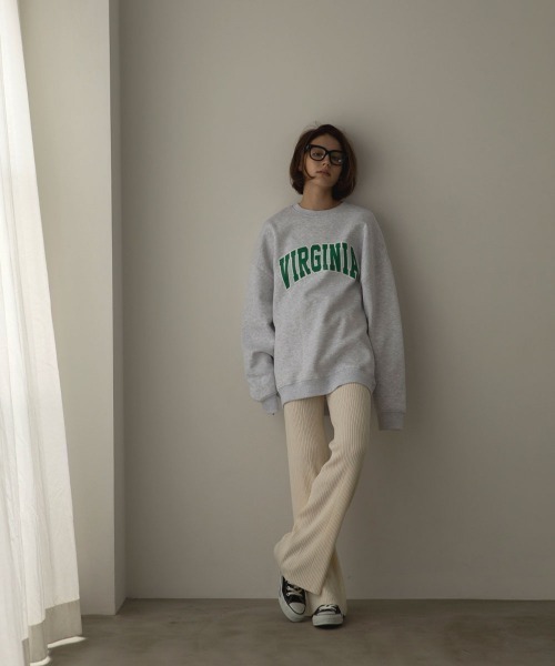 marjour(マージュール)の「VIRGINIA SWEAT(スウェット・レディース・ネイビー/オートミール・M)」の16枚目の写真