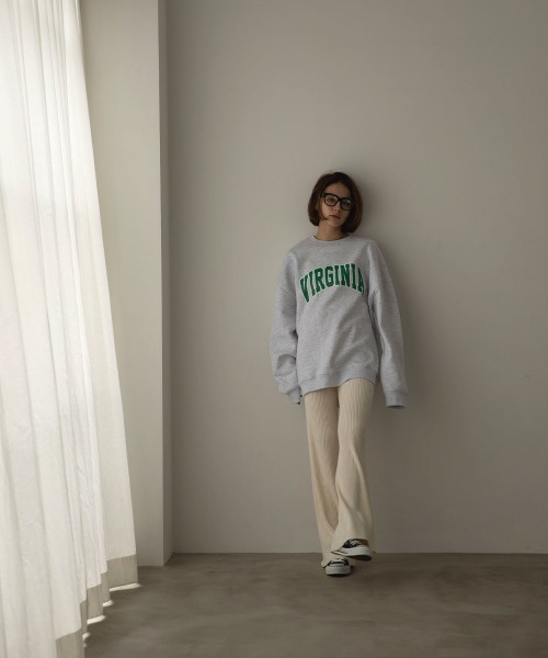 marjour(マージュール)の「VIRGINIA SWEAT(スウェット・レディース・ネイビー/オートミール・M)」の12枚目の写真