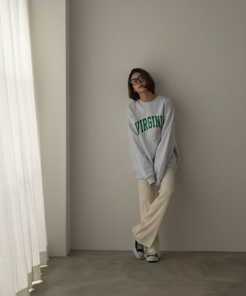 marjour(マージュール)の「VIRGINIA SWEAT(スウェット・レディース・ネイビー/オートミール・M)」の17枚目の写真
