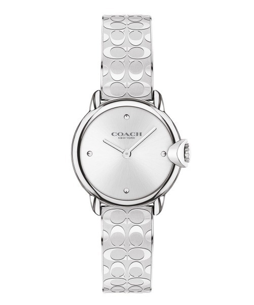 COACH(コーチ)の「「COACH/コーチ」 アーデン 26mm エッチングバングル(アナログ腕時計・レディース・シルバー/ピンクゴールド・FREE)」の2枚目の写真