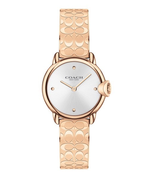 COACH(コーチ)の「「COACH/コーチ」 アーデン 26mm エッチングバングル(アナログ腕時計・レディース・シルバー/ピンクゴールド・FREE)」の7枚目の写真