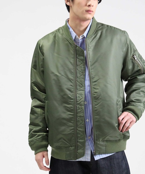 Right-on(ライトオン)の「フードMA-1(MA-1・メンズ・ブラック/オリーブ・M/L/XL)」の14枚目の写真