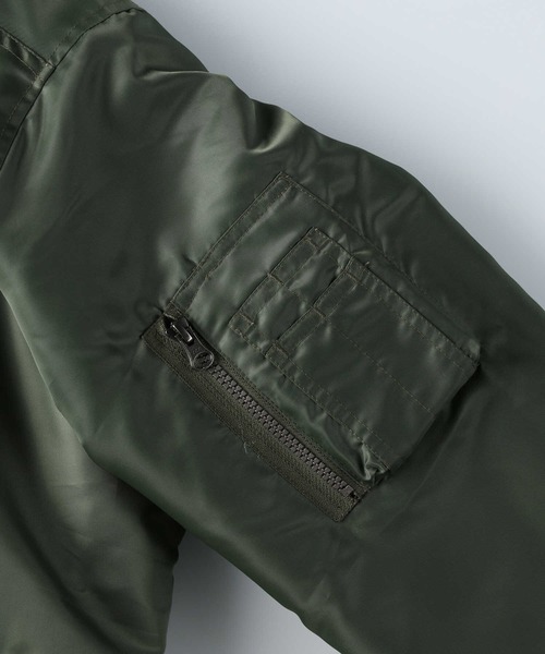 Right-on(ライトオン)の「フードMA-1(MA-1・メンズ・ブラック/オリーブ・M/L/XL)」の22枚目の写真