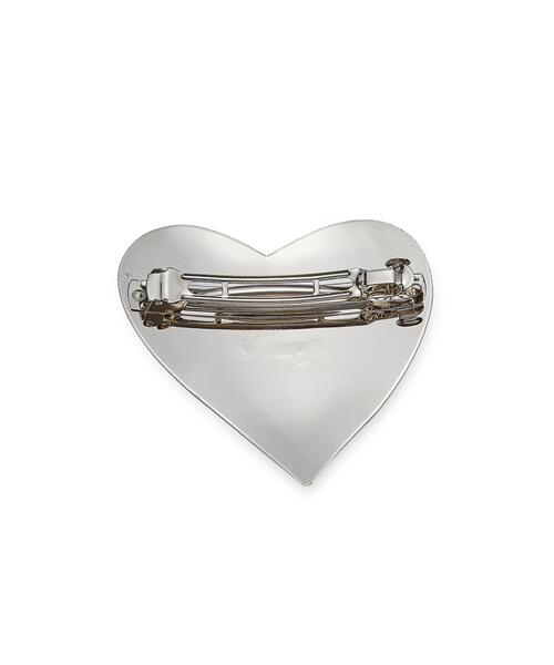 agnes b.（アニエスベー）の「WEB限定 ハートモチーフへアバレッタ (HA03－09)（その他ヘアアクセサリー・レディース・シルバー・FREE）」の2枚目の写真