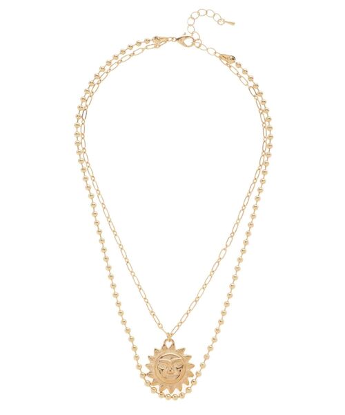 EVRIS（エヴリス）の「SUNNY DOUBLE CHAIN ネックレス（ネックレス・レディース・シルバー/ゴールド・FREE）」の2枚目の写真