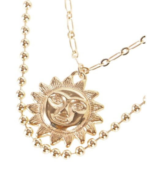 EVRIS（エヴリス）の「SUNNY DOUBLE CHAIN ネックレス（ネックレス・レディース・シルバー/ゴールド・FREE）」の4枚目の写真