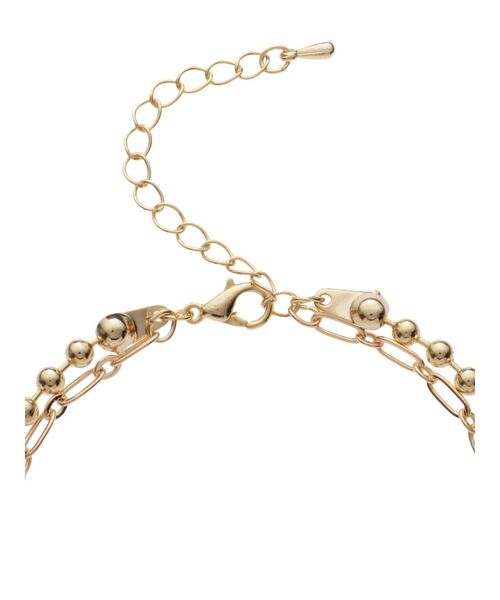 EVRIS（エヴリス）の「SUNNY DOUBLE CHAIN ネックレス（ネックレス・レディース・シルバー/ゴールド・FREE）」の6枚目の写真