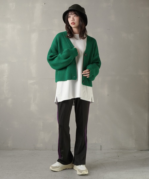 SPINNS（スピンズ）の「ジャージフレアカラーパンツ トラックパンツ（その他パンツ・レディース・ブラック/ブルー/グリーン/ボルドー・ONESIZE）」の17枚目の写真