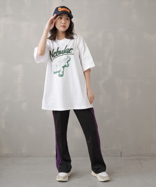 SPINNS（スピンズ）の「ジャージフレアカラーパンツ トラックパンツ（その他パンツ・レディース・ブラック/ブルー/グリーン/ボルドー・ONESIZE）」の6枚目の写真